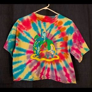 Alice in wonderland tie dye top